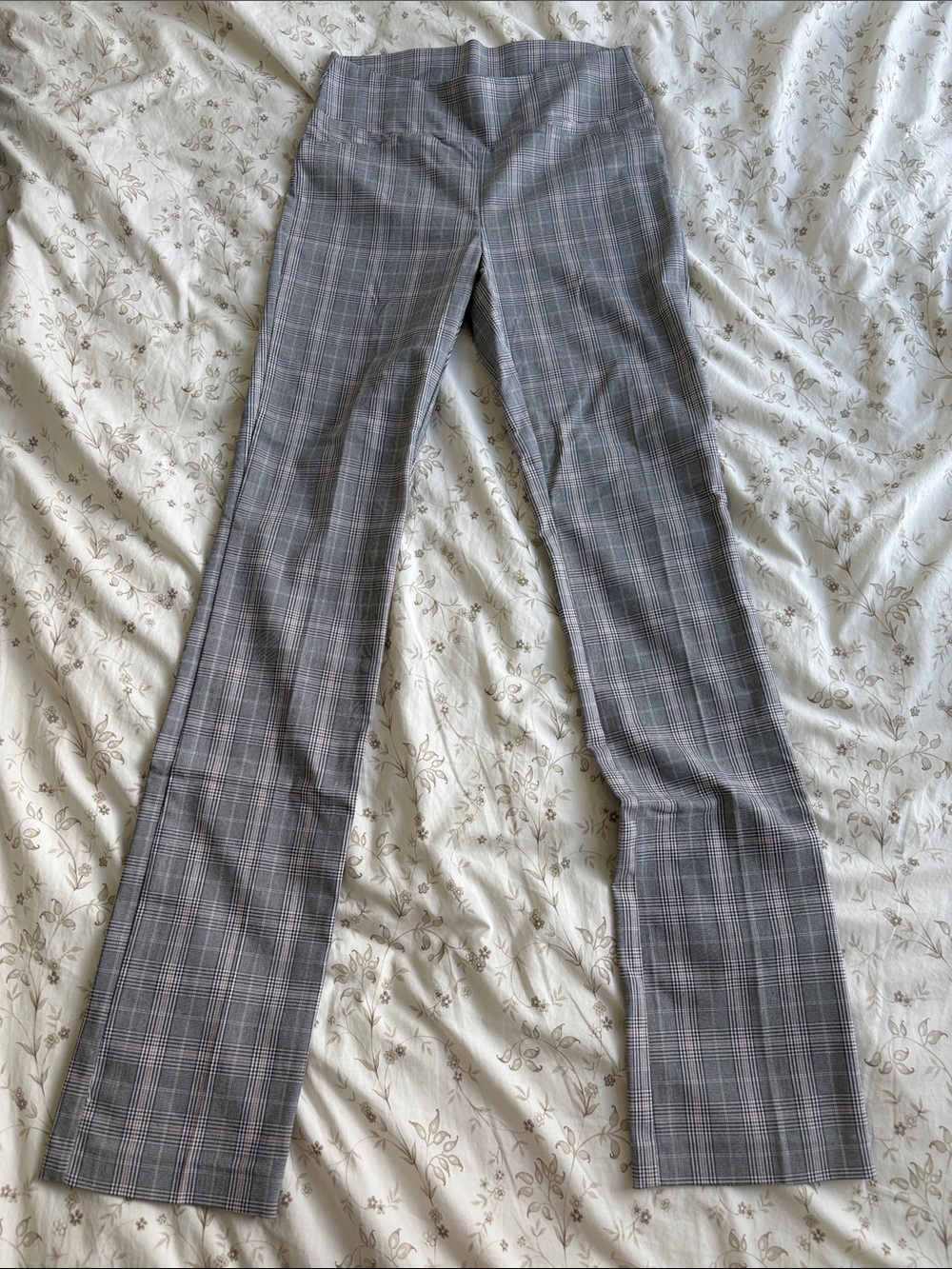 Ricki's Gray Plaid Pants with Pink Accents